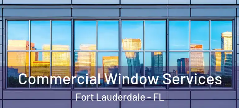  Commercial Window Services Fort Lauderdale - FL