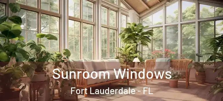  Sunroom Windows Fort Lauderdale - FL