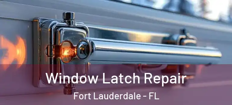  Window Latch Repair Fort Lauderdale - FL